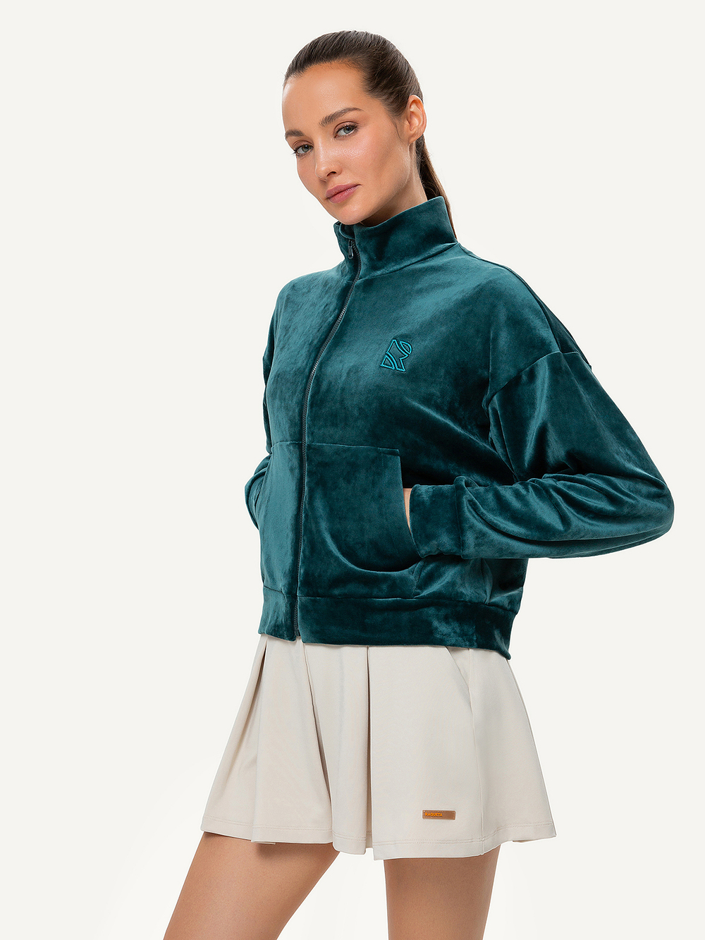 Толстовка на молнии Marshmallow, Deep Green