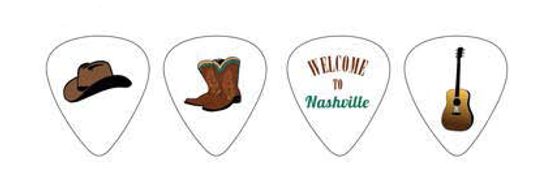 Упаковка медиаторов, 12шт, средние, рисунок «Кантри», D'Andrea RPCOM Country