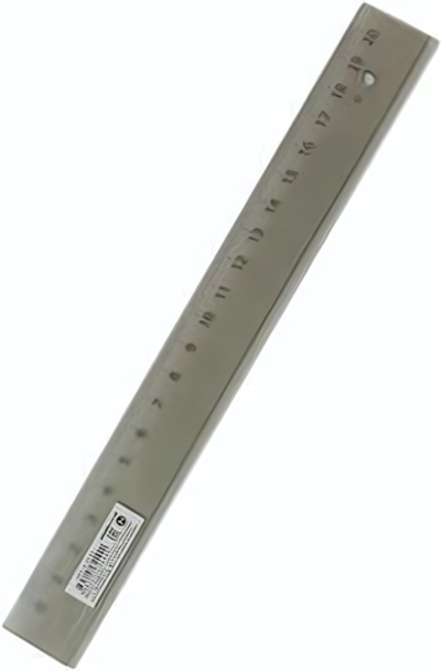 Линейка пластик 20см прозрачная тогированная (Л-9292) (Проф-Пресс)