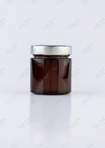 Баночка темное стекло с металл. крышкой 200 мл.