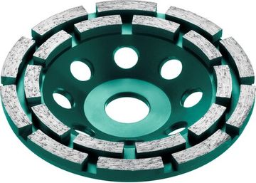 KRAFTOOL Double, d 125 мм, двухрядная алмазная шлифовальная чашка, Профессионал (33369-125)