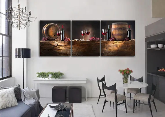 Модульная картина "Винный погреб"