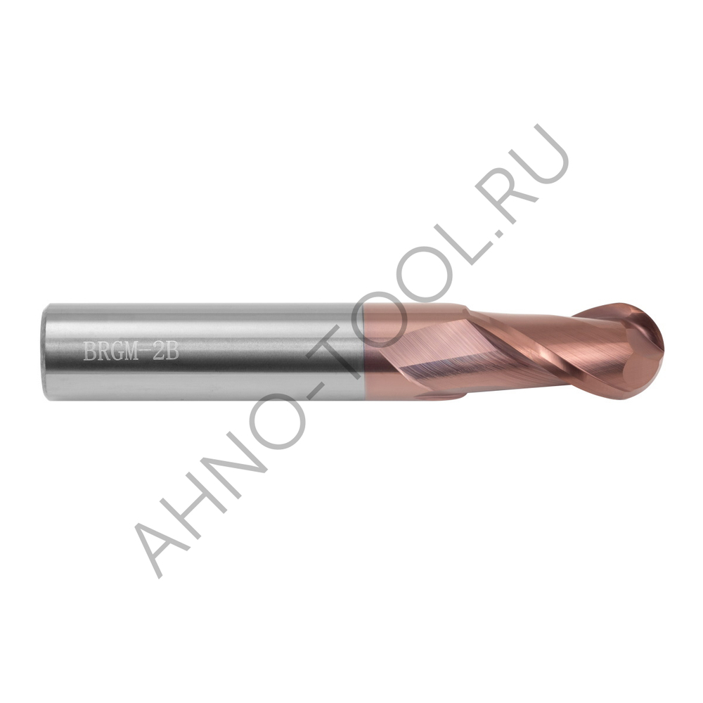 Фреза монолитная твердосплавная BRGM-2B-R7.0 HRC55 AHNO