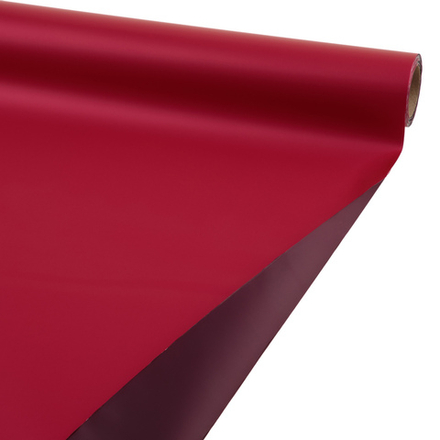 Пленка матовая 2-х сторонняя 57смx10м 63mic (Бордо/красный)