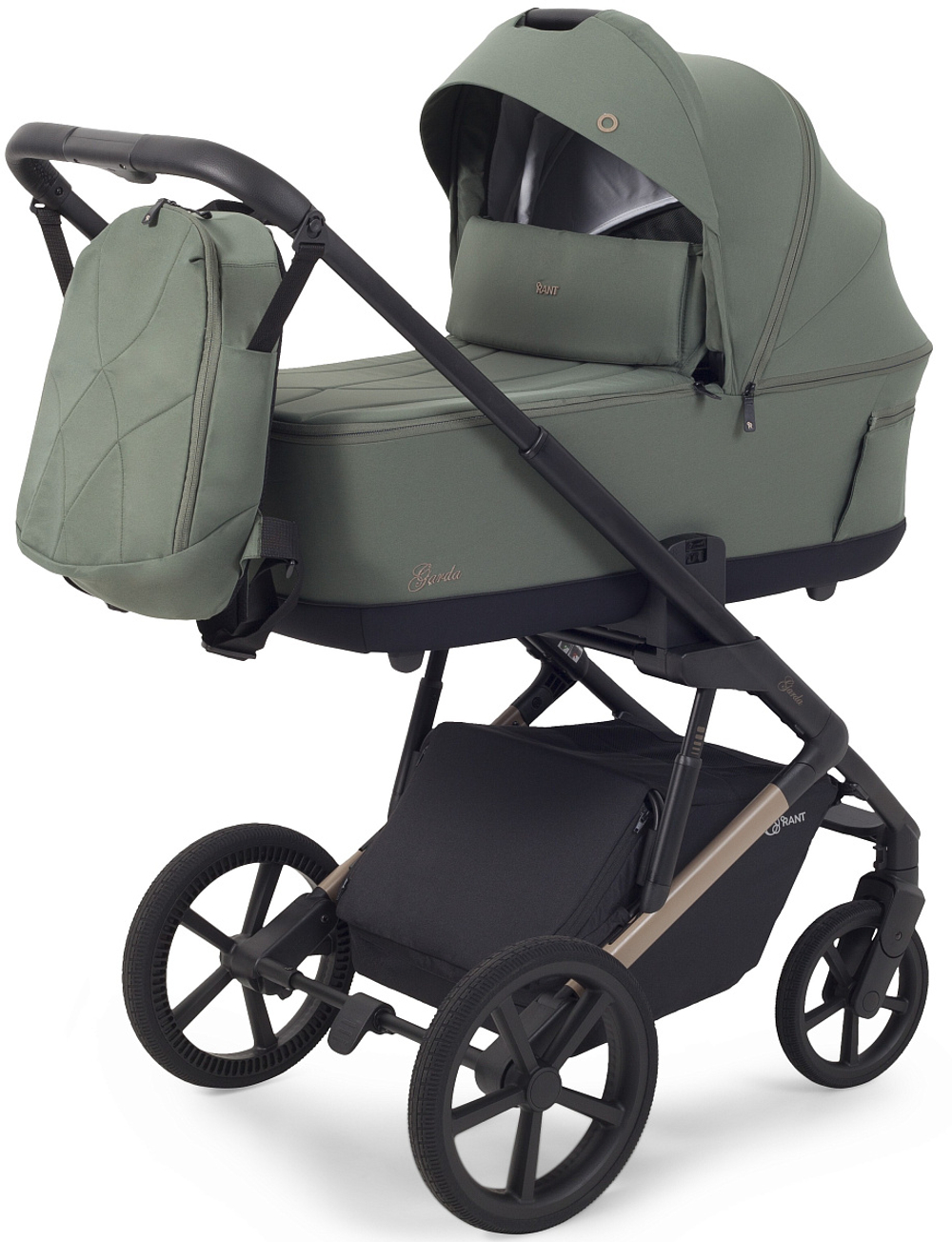 Детская коляска Rant Garda 3 в 1 с автокреслом Evomax Grey Olive