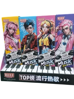 Музыкальные леденцы в виде Рок-Гитары 8 блоков