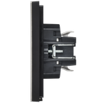 FORTE&PIANO Выключатель 2-клавишный с индикацией 10А FP706M металл никель IEK