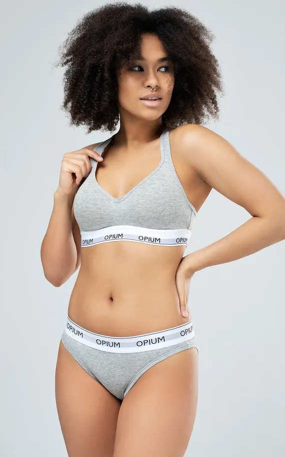 Топ-бра B-18 Серый