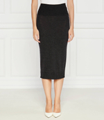 Хлопковая юбка Max Mara Leisure - графитовый(263060186)