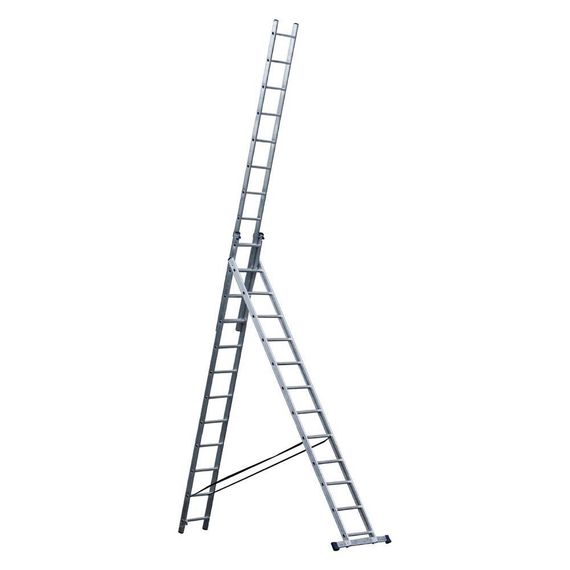 Лестница алюминиевая STAIRS трехсекционная 3x12 ступеней (AL312)