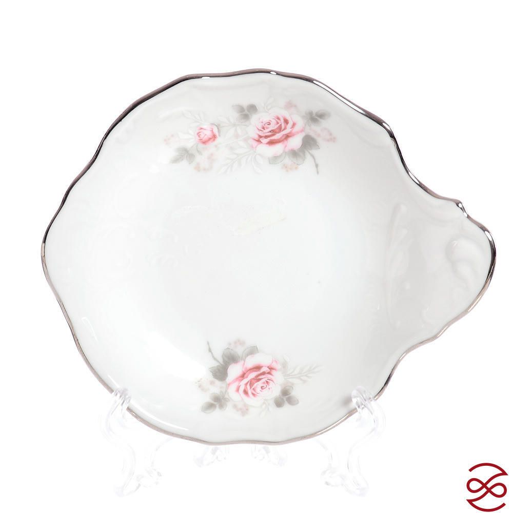 Набор розеток с ручкой Bernadotte Серая роза платина 13 см(6 шт)