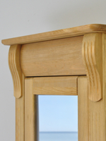 Шкаф витрина, 54х42х195, Susanna, сервант для посуды, стеклянная, буфет, деревянная, бейц, MAKOSA