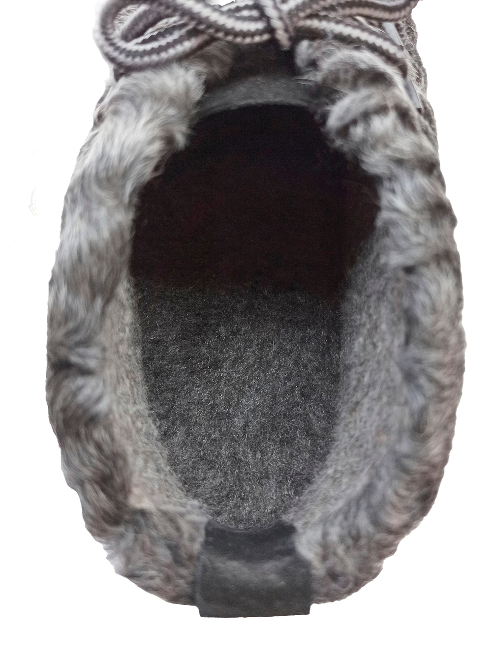 Ботинки из натурального каракуля "Gray melange"