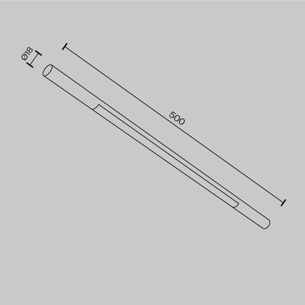 Светильник Technical C100CL-L500-12W3-6K-B