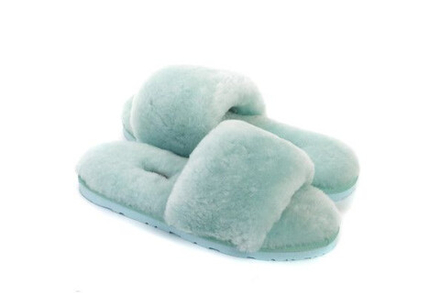 UGG Fluff Slide Slippers Lake Blue