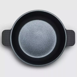 Кастрюля 4.2л 24см Kitchen Star Diamante с крышкой и силиконовыми ручками