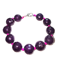 Браслет "Раут 14" аметист темный