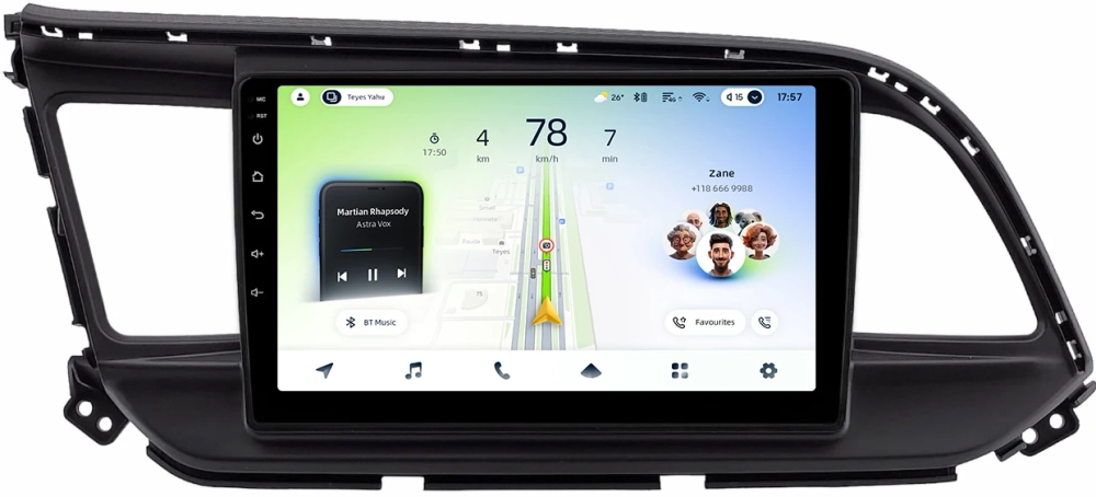 Магнитола для Hyundai Elantra 6 2018-2020 (штатная КЗВ) - Teyes CC4L монитор 9" IPS на Android 14, Snapdragon 662, CarPlay, 4G SIM-слот