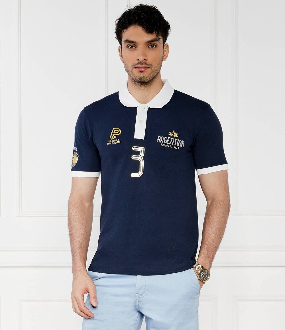 Поло La Martina - темно-синий(YMP305 PK001)