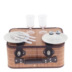 GAEM Корзина для пикника на 2 персоны с холодильным отделением, L40 W32 H17,5 см