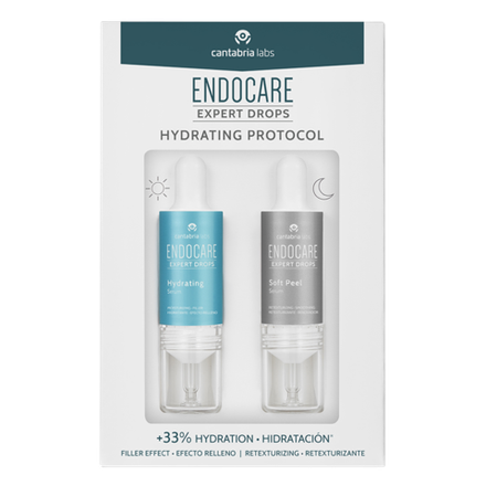 ENDOCARE Expert Drops Hydrating Protocol (Cantabria Labs) – Набор «Протокол увлажнения кожи» (2 флакона по 10 мл.)