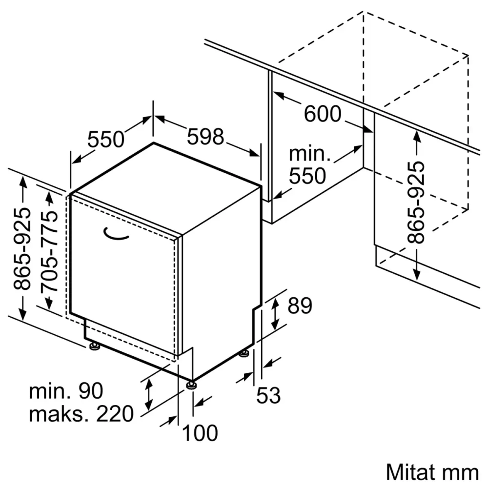 Встраиваемая посудомоечная машина Bosch SBV6ZCX00E