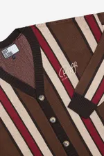 Кардиган Ruff Global Shadow Stripes коричневый