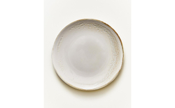 Zara Home тарелка десертная из каменной керамики, цвет бежевый, 21 см