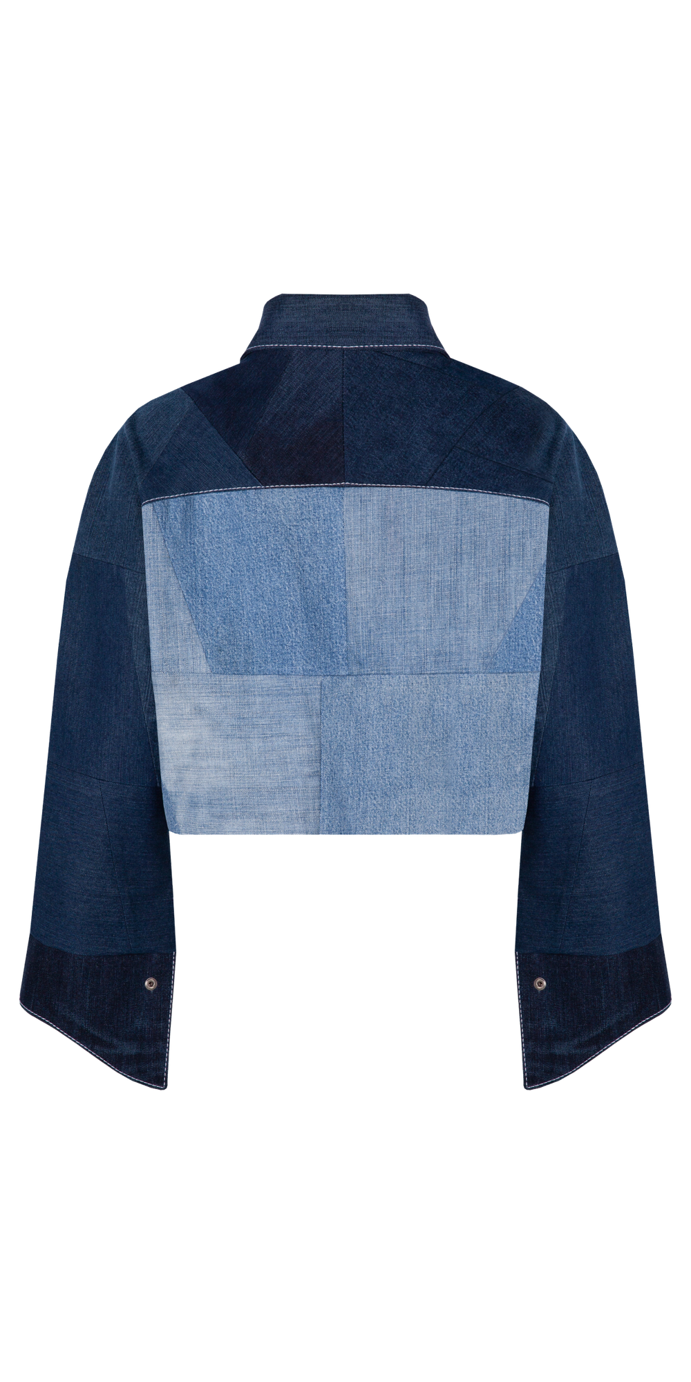 Пэчворк куртка с регланом-кокеткой