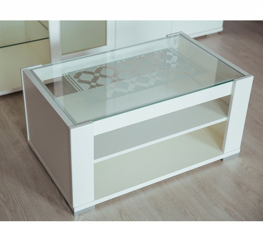 Гостиная Тиффани комплект (Белый/Белый глянец)