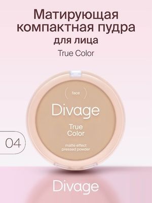 Пудра компактная TRUE COLOR DIVAGE №04 sand