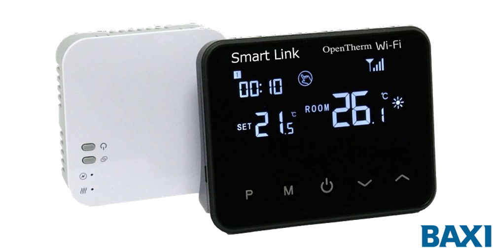 Термостат комнатный беспроводной Smart Link c Wi-Fi и OpenTherm, Baxi BX0000069795