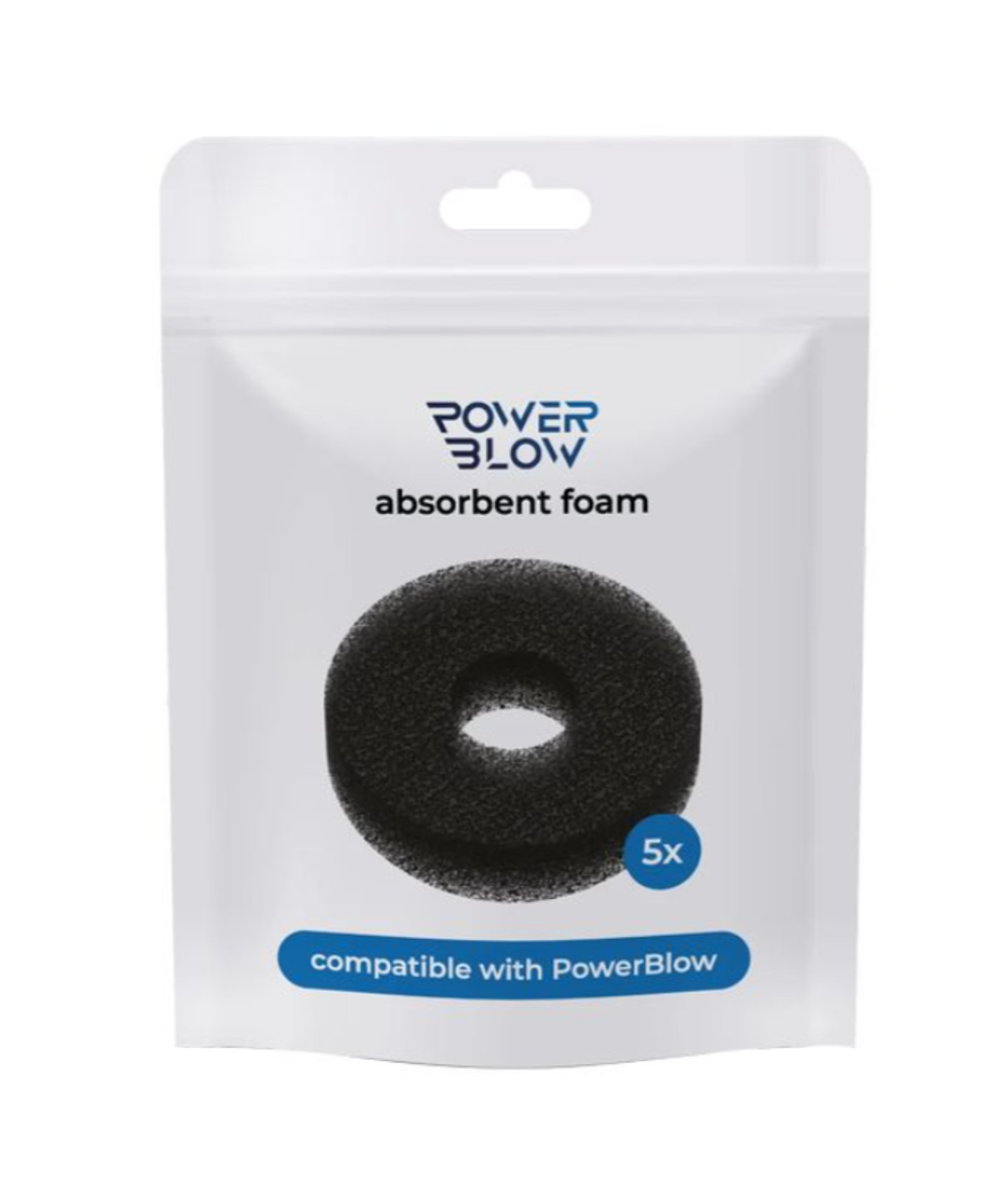 Комплект впитывающих насадок к мастурбатору Kiiroo Powerblow Absorbent Foam, 5 шт
