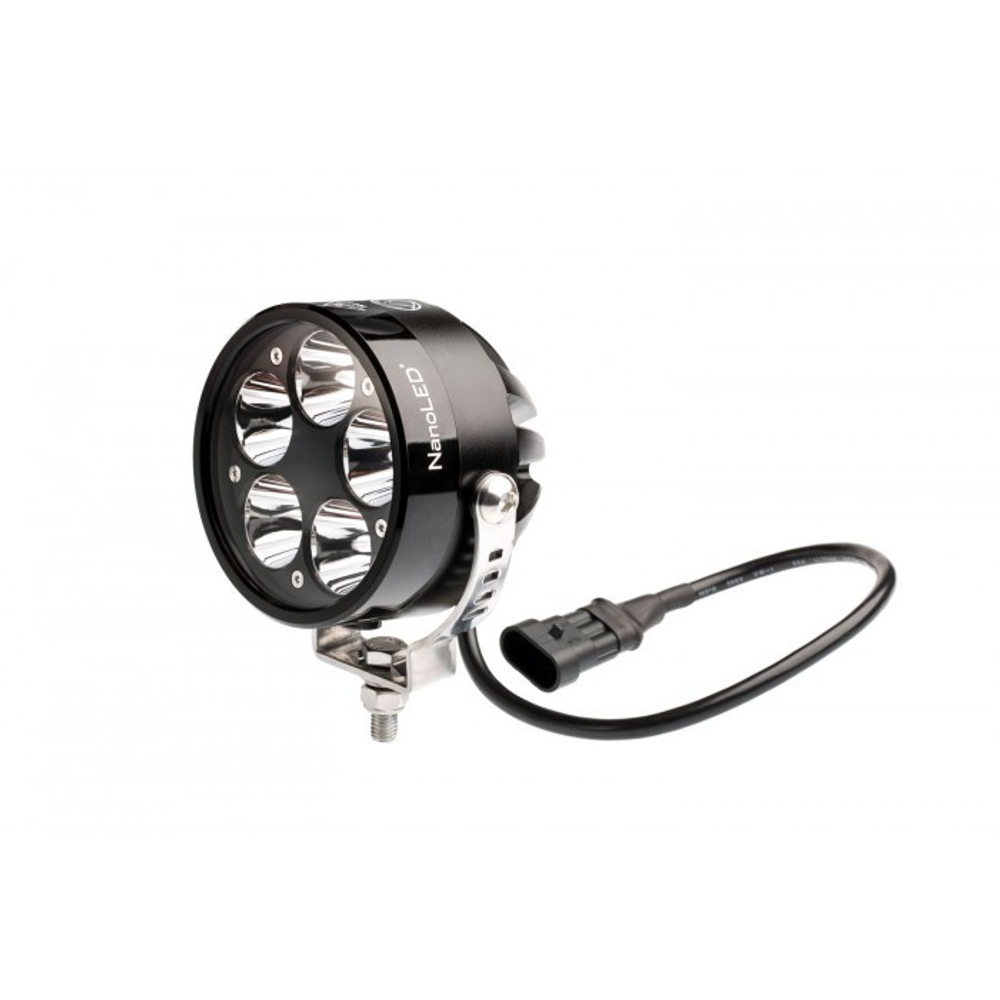 Фары светодиодные NANOLED ULTRA PRO 50W, КРУГЛЫЕ, 5 LED CREE XM-L2, D 90 мм, 2 фары 3 режима свечения.