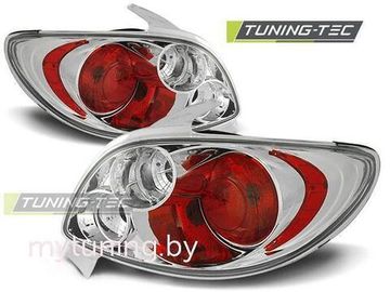 Задние фонари chrome для Peugeot 206