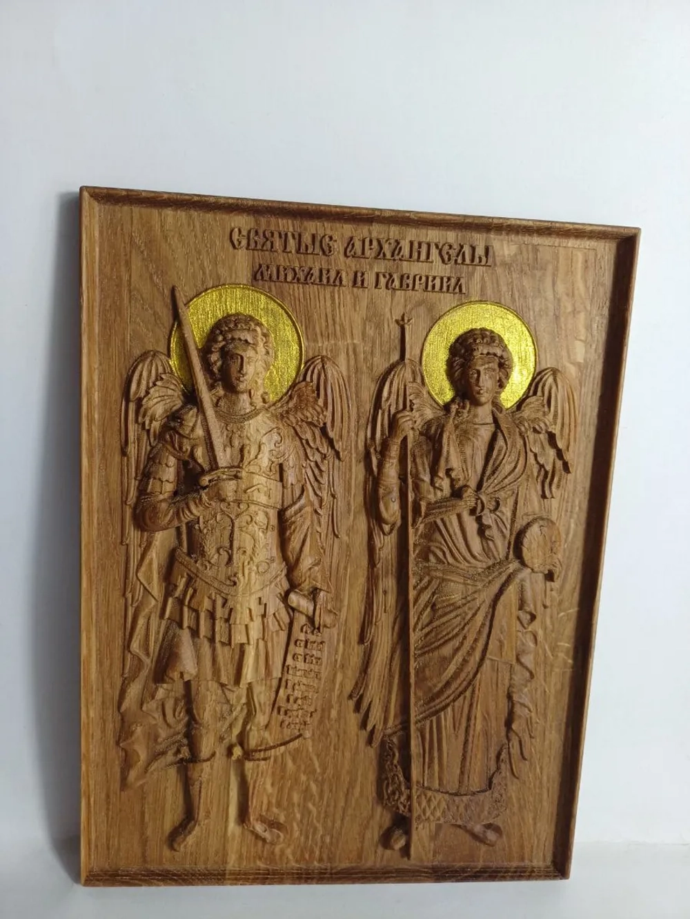 Освященная Икона Св. архангелов Михаила и Гавриила 25х19 см