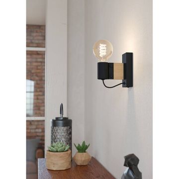 Бра 1*E27 43903 черный/коричневый BAILRIGG Eglo