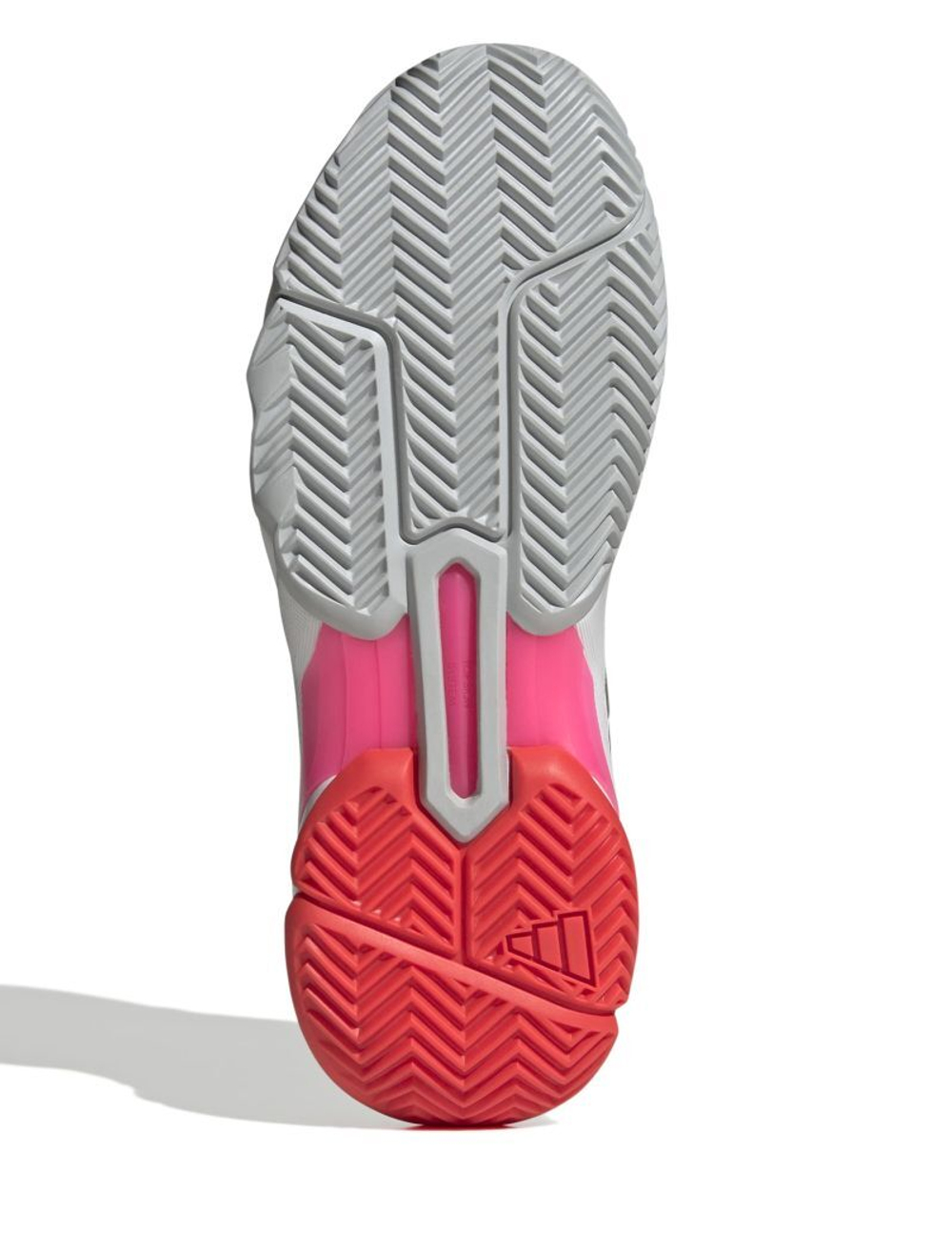 Женские теннисные кроссовки Adidas CourtJam Control 3 W - cloud white/iron metallic/lucid red