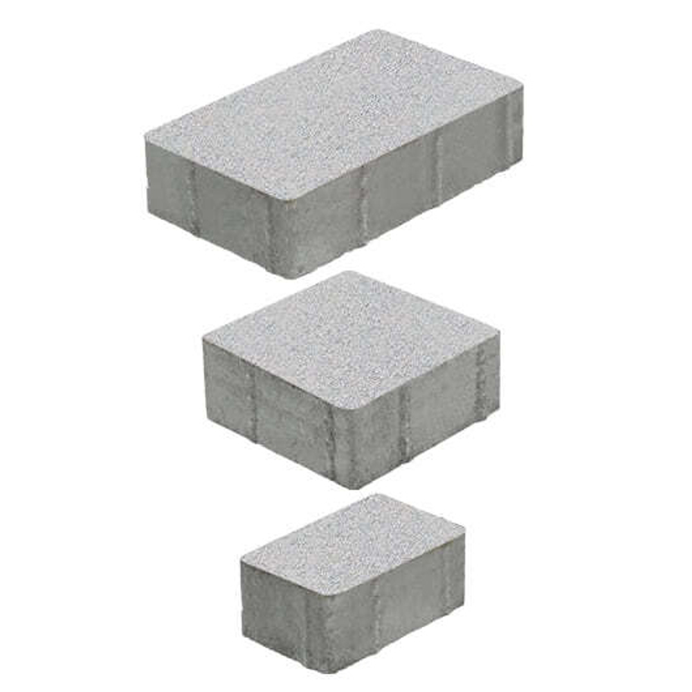 Тротуарная плитка СТАРЫЙ ГОРОД - Стандарт Белый, комплект из 3 видов плит