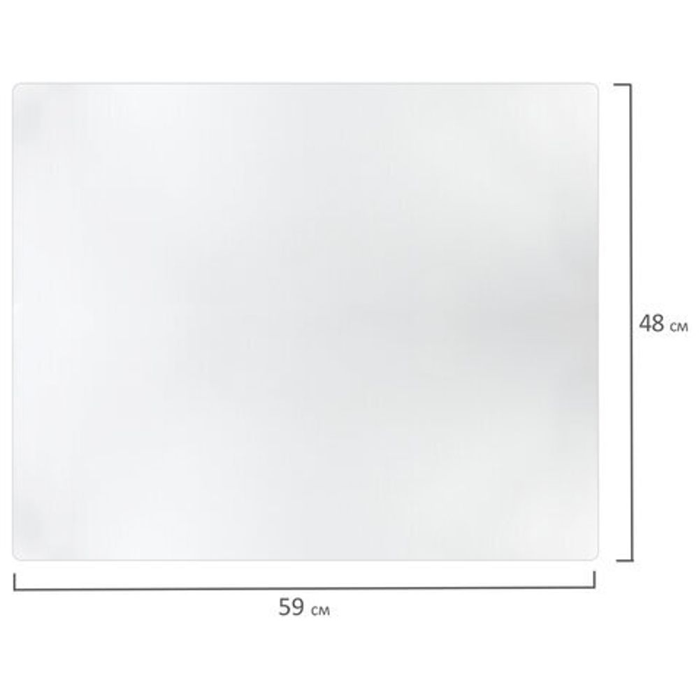 Коврик-подкладка настольный 480х590 мм, матовый, 0,8 мм, BRAUBERG, 238303, 1708485901