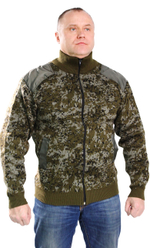 Джемпер мужской Цифра на молнии с нашивками