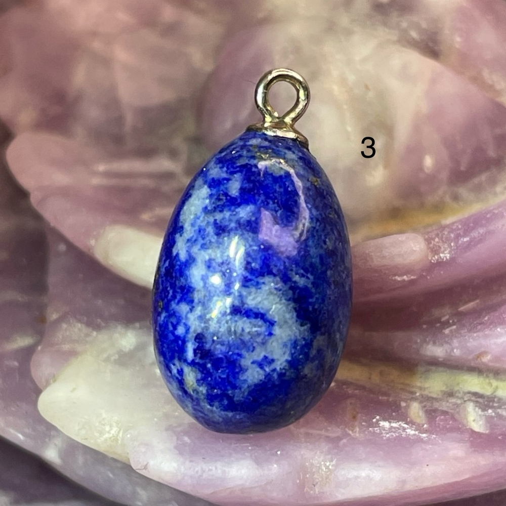47876 Лазурит Кулон капля 16мм