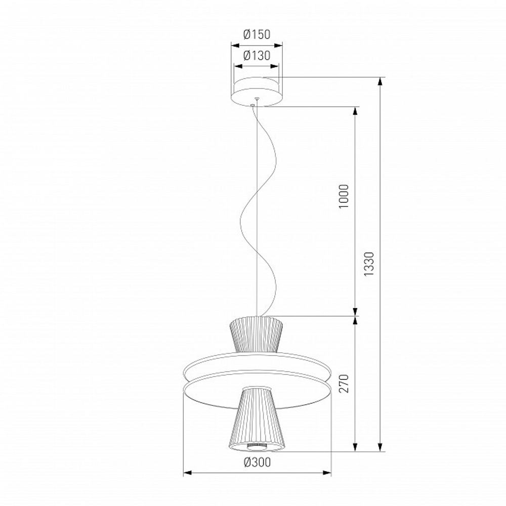 Подвесной светильник Eurosvet Titania 40028/1 LED белый
