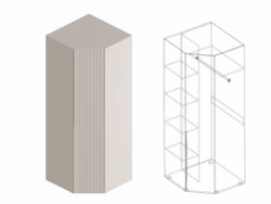 Шкаф угловой "Тефия" (Софт сантьяго/Тефия), МФ Велес, г. Туймазы
