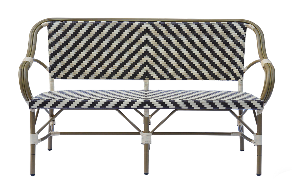 "Кабри" диван двухместный плетенный из искусственного ротанга, цвет бежево-коричневый