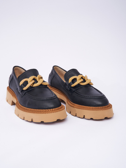 Лоферы на тракторной подошве