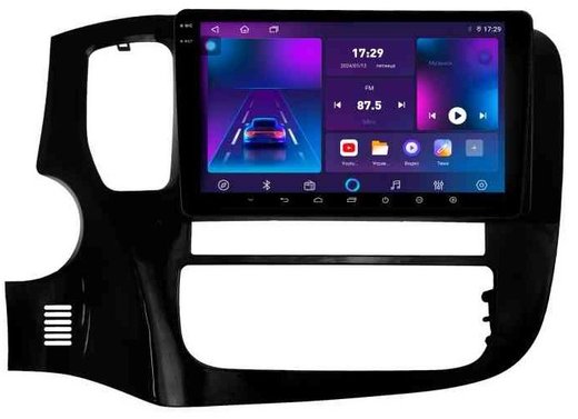 Магнитола для Mitsubishi Outlander 3 2012-2022 (левый руль) - Parafar PF230T2LUX1RN2K на Android 13, QLED+2K, ТОП процессор, 4Гб+32Гб, CarPlay, 4G SIM-слот