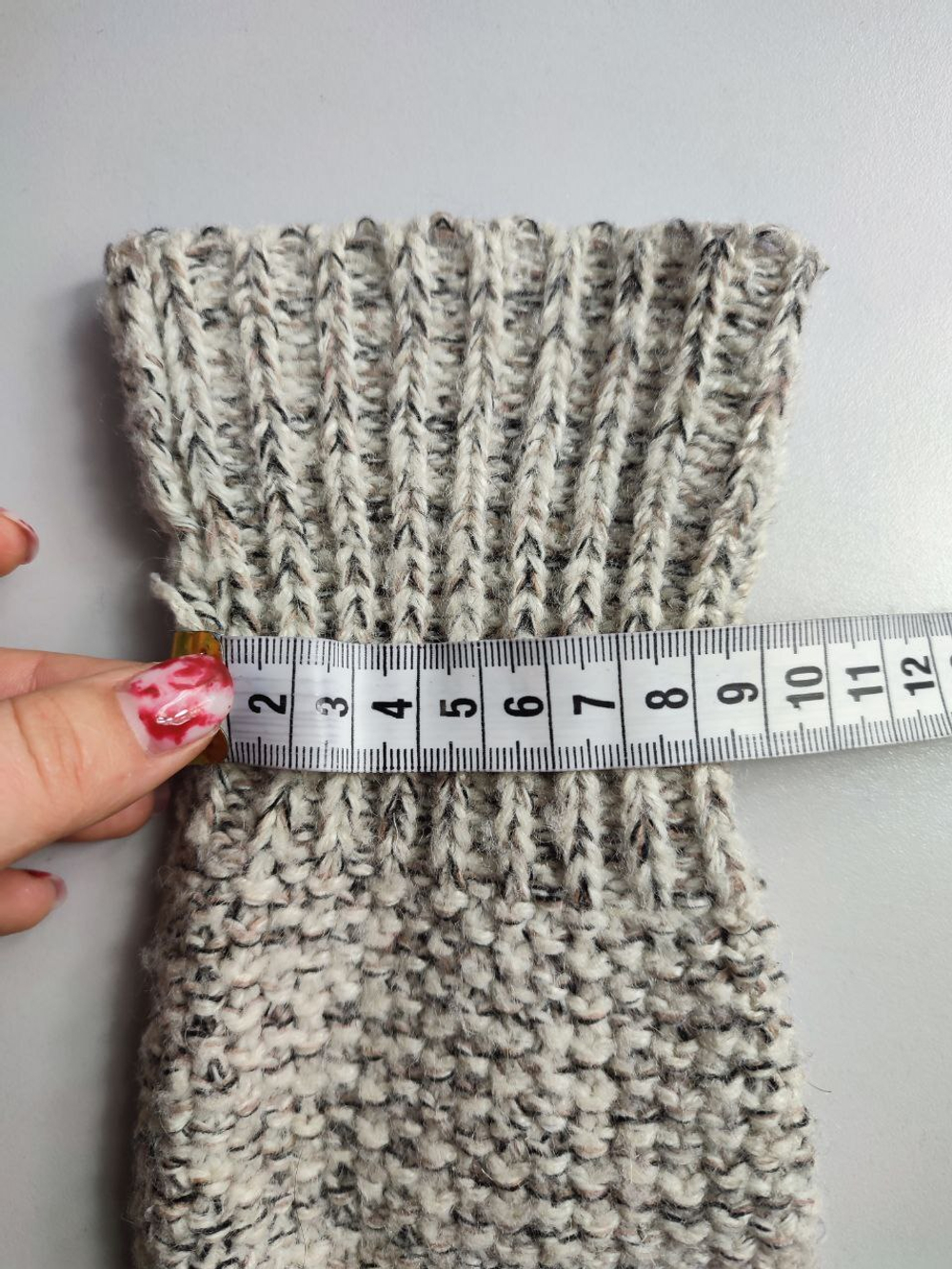 Перчатки светлые с шерстью