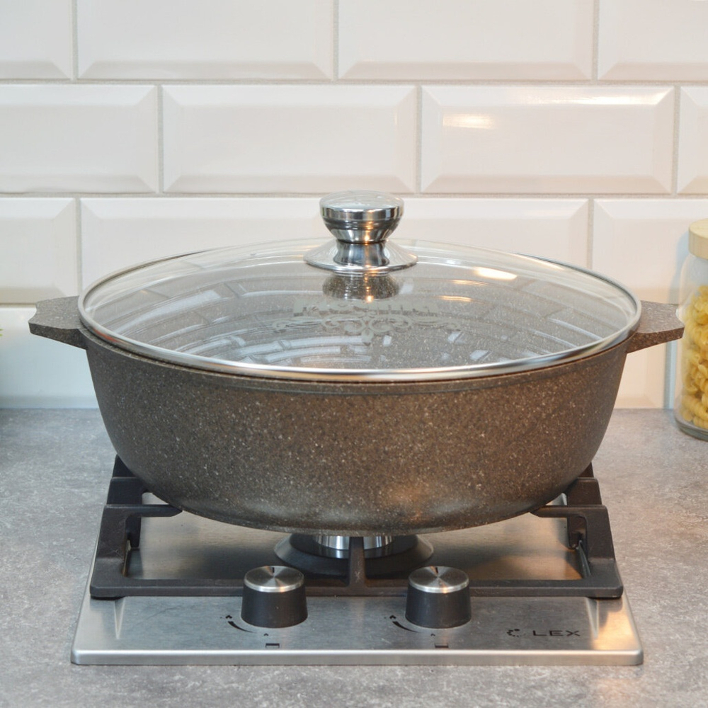 Жаровня 6л 32см Premium mokko