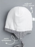 Шапка зимняя вязаная с помпоном для девочки